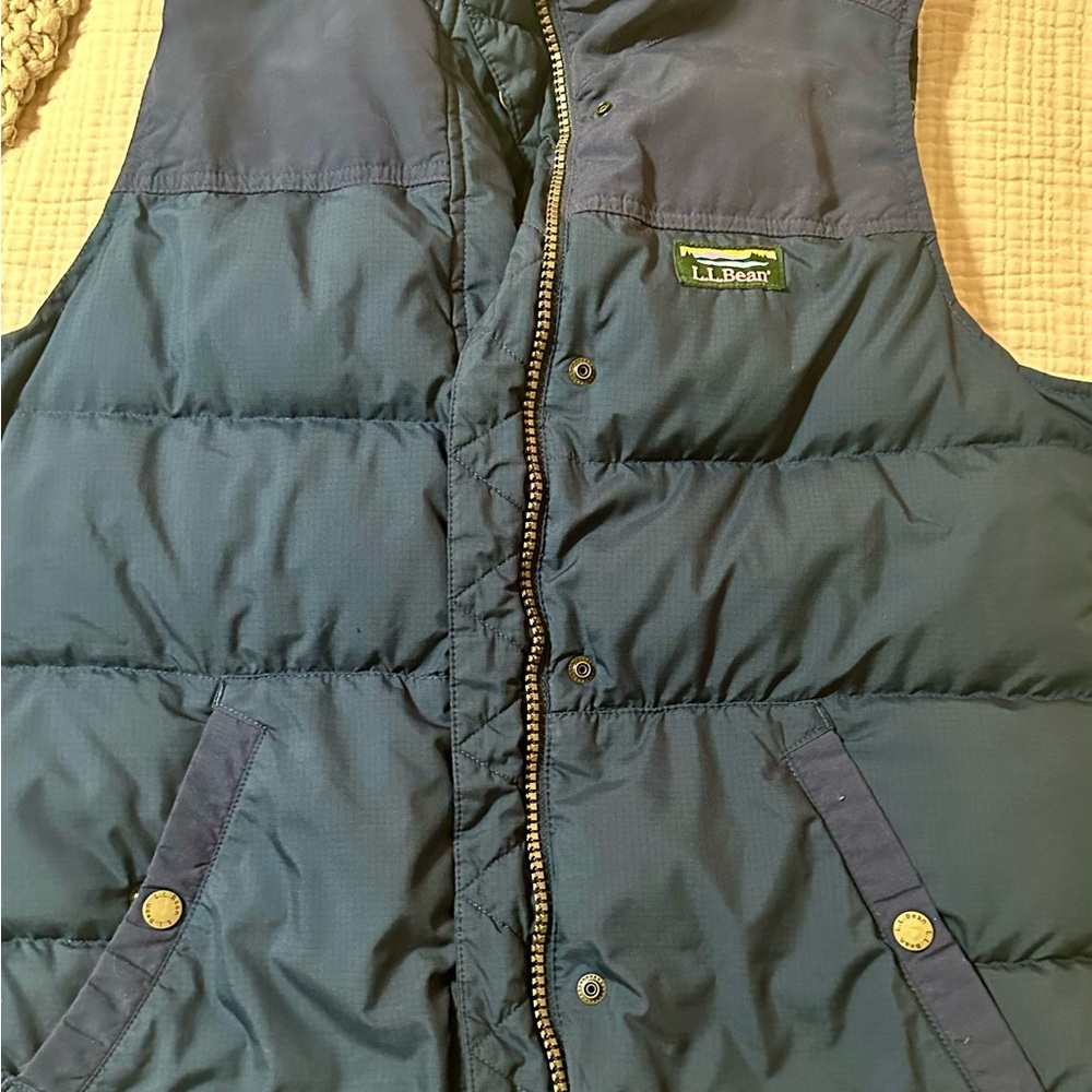 L.L. Bean Blue Puffer Vest